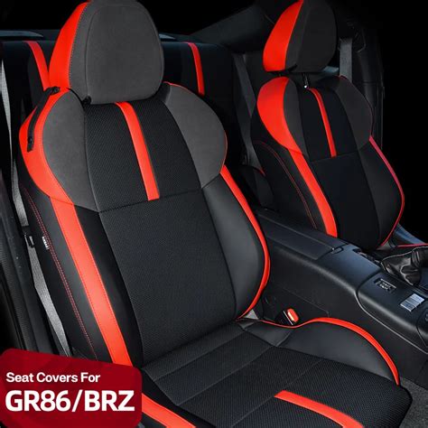 Custom Car Seats Cover Protector Cushion Pad For Toyota Gr86 Subaru Brz 2022 Pvc Leather