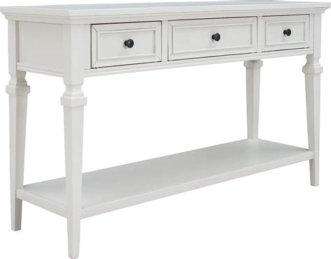 Amazon Knocbel Retro Entry Drawer Console Table With Lower Shelf