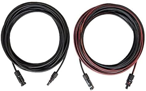 Hygrid Solar Dc Cable Sq Mm With Crimped Mc Connectors Red And