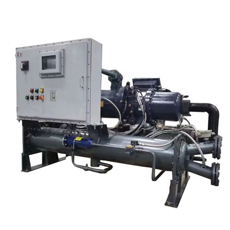 China 70 Ton Industrial Water Cooled Explosion Proof Screw Chiller Suppliers Manufacturers