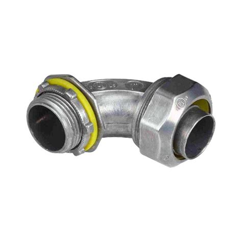 Conector Curvo Para Conduit Met Lico Flexible Plica En Zinc De