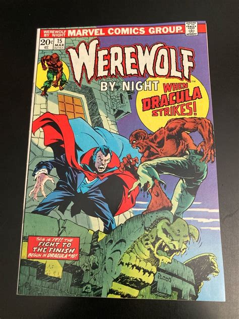 Werewolf By Night 15 Werewolf Vs Dracula Nm Gem Very Bright And Glossy 4578015628