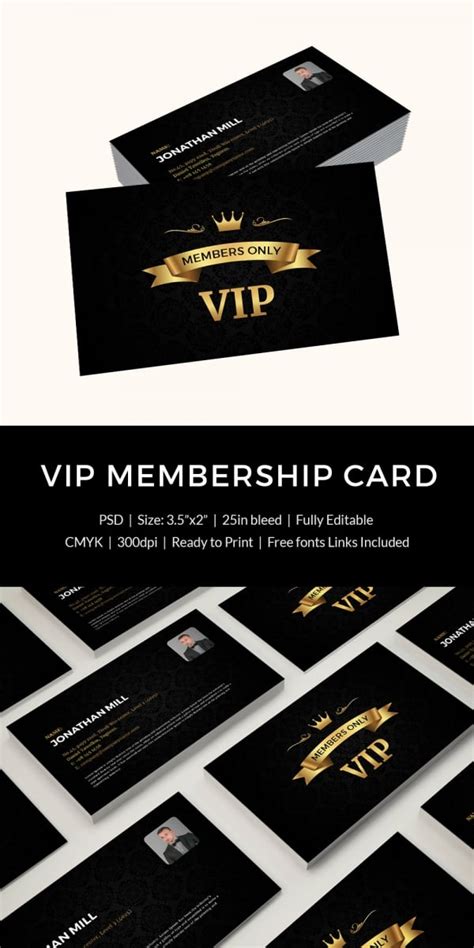 Club Membership Card Template