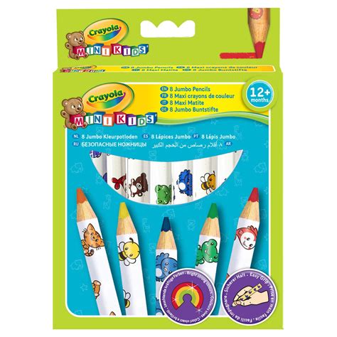 Crayola Mini Kids - Thick Colored Pencils, 8 pcs. | Thimble Toys