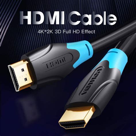 Vention K Hdmi Round Cable P High Definition With Ethernet And