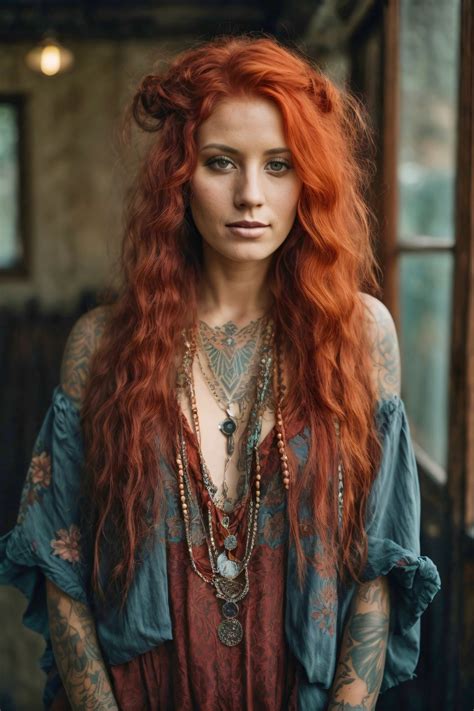 Woman With Long Red Hair Free Stock Photo Public Domain Pictures