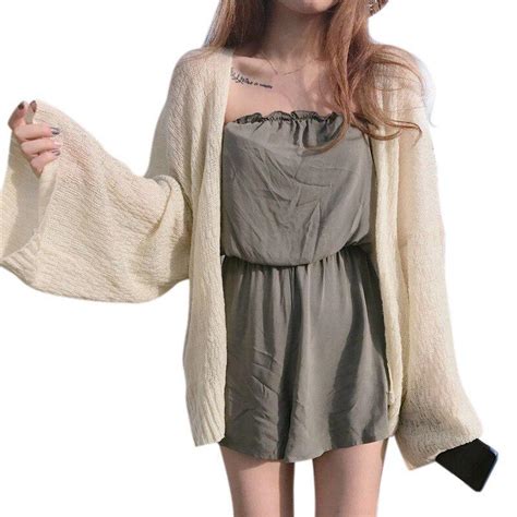 Buy Womens Korean College Style Lazy Loose Sunscreen Cardigan Summer