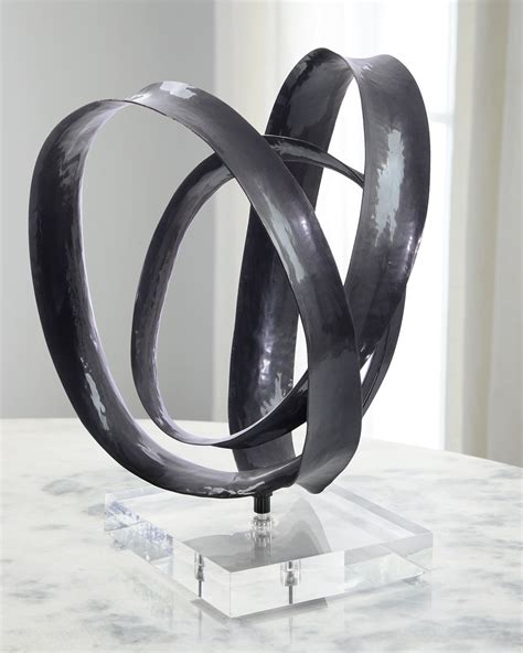 John Richard Collection Coil Sculpture On Acrylic Horchow