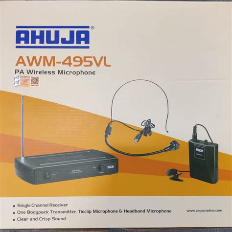 Ahuja AWM 495VL PA Wireless Microphone Daraz Bd