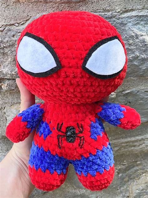 Free Crochet Plush Spiderman Amigurumi Pattern