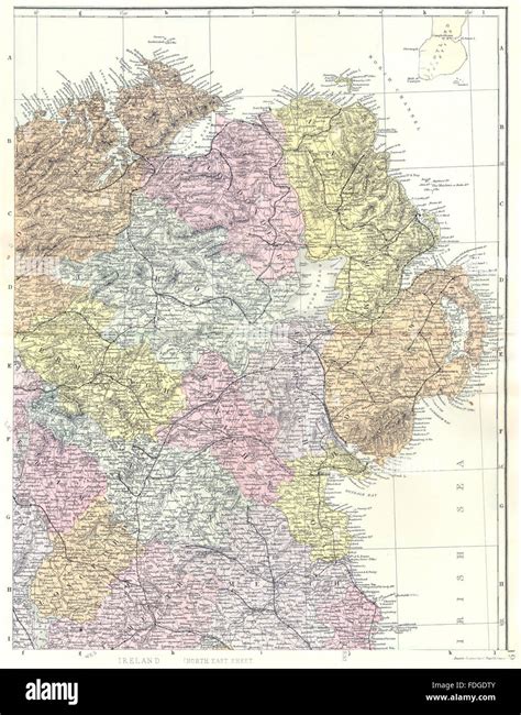 Map Of North Down Ireland Hi Res Stock Photography And Images Alamy