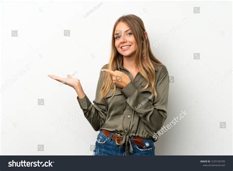 Lithuanian Blonde Girl Over Isolated White Stock Photo