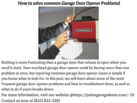 PPT How To Solve Common Garage Door Opener Problems PowerPoint