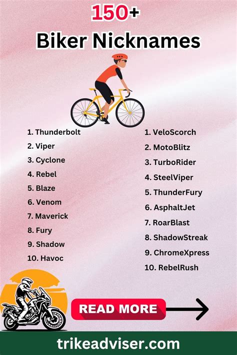 Find The Perfect Biker Nicknames For Your Motorcycle Persona Our