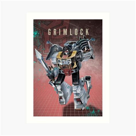 grimlock art prints redbubble