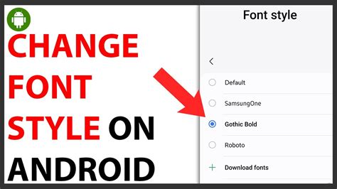 How to Change Font Style on Android [QUICK GUIDE] - YouTube