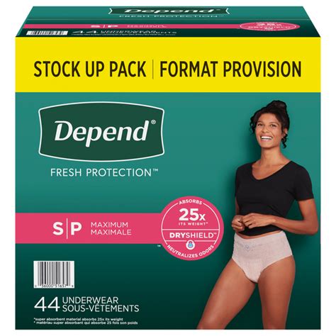 Save On Depend Women S Fresh Protection Incontinence Underwear Maximum