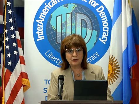 Patricia Bullrich Principal Oradora En El Foro Sobre Pol Tica Y Crimen