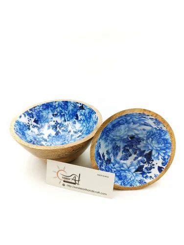 Enamel Printed Wooden Salad Bowl At Rs Piece Salad Bowl Set In