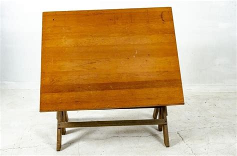 Vintage, Wooden Drafting Table | #4562609966