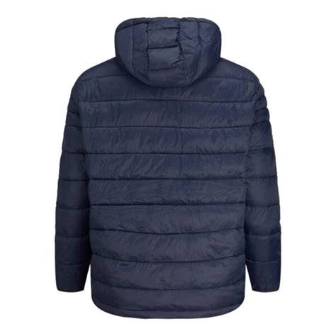 Jack Jones Puffer Hood Jacket Navy Bigmensfashion Grote Maten