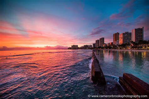 Waikiki Sunset on the Hawaii Wall: Photo of the Week - Living in Hawaii