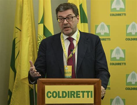 Il Ministro Giancarlo Giorgetti All Assemblea Di Coldiretti