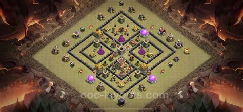 Best War Base Th8 With Link Anti Everything Town Hall Level 8 Cwl