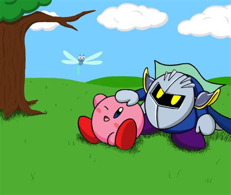 Kirby And Meta Knight 1 By N Zelda N On Deviantart