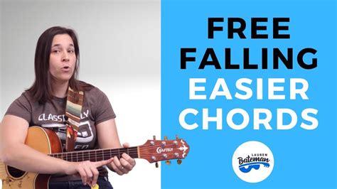 Free Falling Guitar Lesson Easy Chord Version Youtube