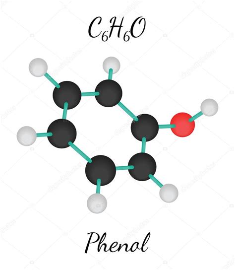 C6H6O phenol molecule Stock Vector by ©MariaShmitt 103460654