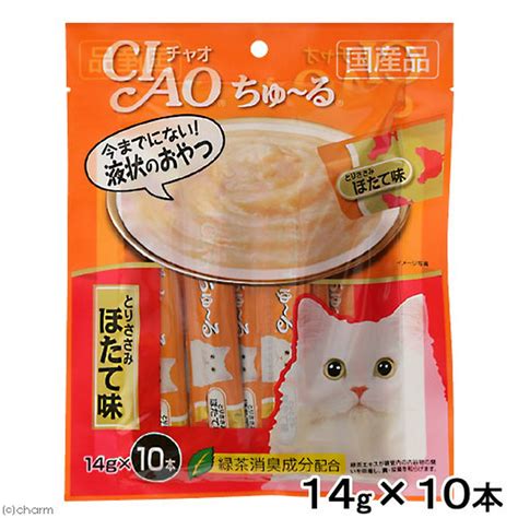 いなば Ciao チャオ ちゅ〜る とりささみ いか 14g×4本 キャットフード 国産 おやつ ちゅーる チュール 割引も実施中