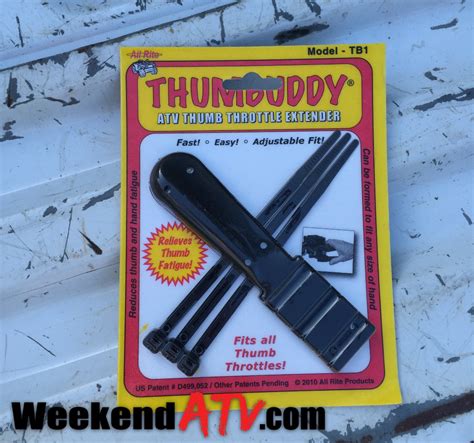 REVIEW All Rite Thumbuddy Throttle Extender WeekendATV ComWeekendATV