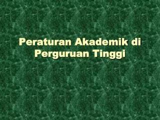 Ppt Membangun Budaya Akademik Perguruan Tinggi Powerpoint