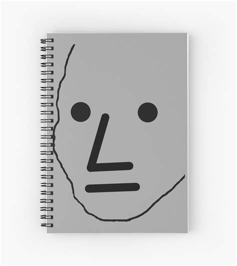 "NPC Wojak" Spiral Notebook by ciacio | Redbubble