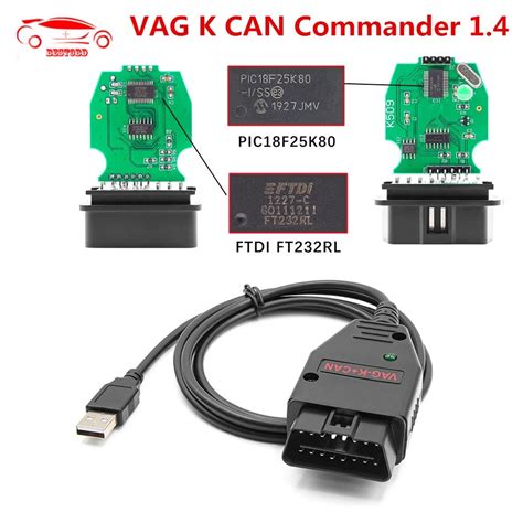 Vag K Can Commander Ftdi Ft Rl Pic F K Chip Obdii Obd