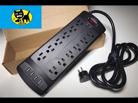 Tcstei Power Strip Surge Protector With Outlets Usb Ports Ft