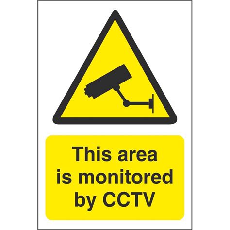 Cctv Area Monitored Hazard Signs Community Safety Signs Ireland