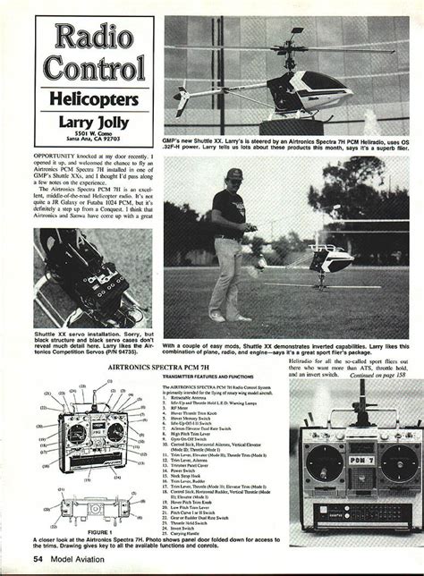 Radio Control: Helicopters | Model Aviation Library