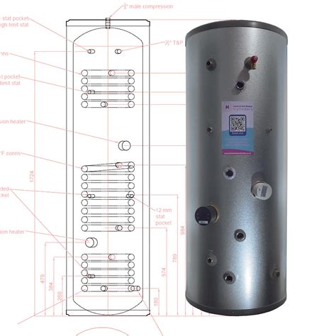 Triple Coil Ultra Efficient 300 Litre Unvented Cylinder From Heat And Hot