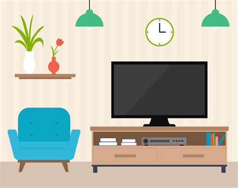 Flat Design Vector Room Design Illustration 183647 Vector Art At Vecteezy