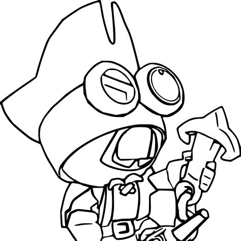 Hot Rod Brock Brawl Stars Coloring Pages Coloring Cool