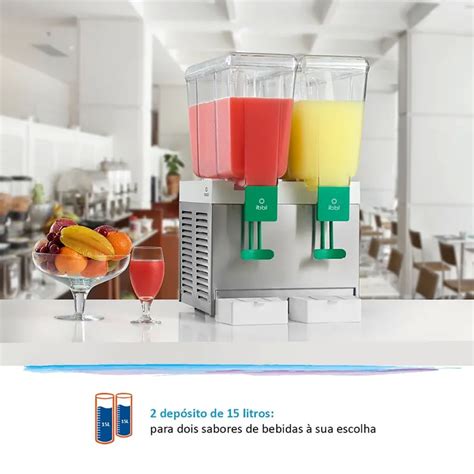 Refresqueira 30 Litros 2 Depósitos BBS2 Inox IBBL na Mak Frios