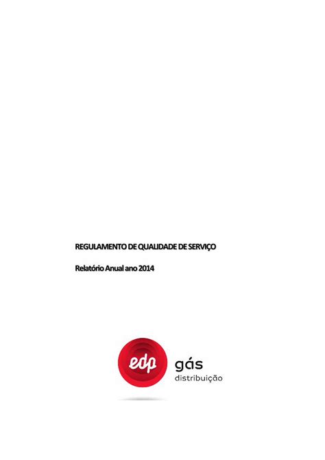 PDF REGULAMENTO DE QUALIDADE DE SERVIÇO Relatório Anual Relatório