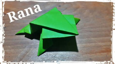 Rana Que Salta De Papel Videotutorial Origami Youtube