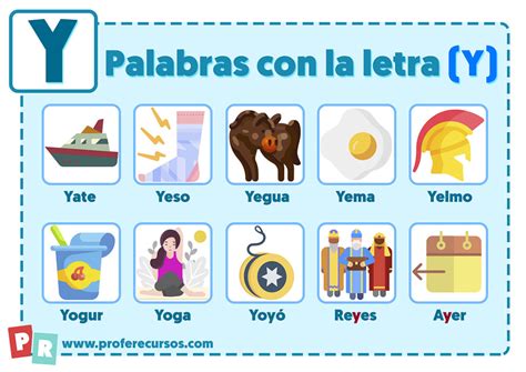 Palabras Con La Letra Y Para Niños Palabras Que Contienen Y