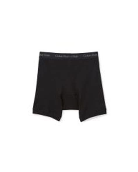 Calvin Klein Cotton Classic 3 Pack Button Fly Boxer Briefs In Black For