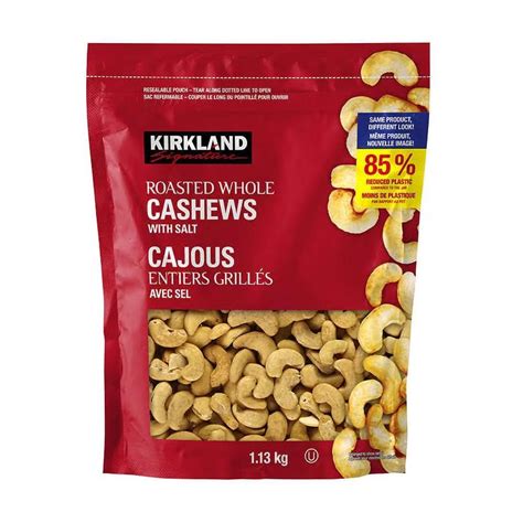 Kirkland Signature Roasted Whole Cashews With Salt Kg Deliver