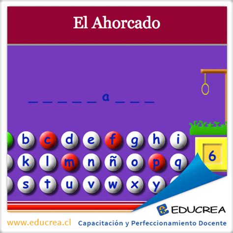 Juego De Ingenio El Ahorcado Educrea