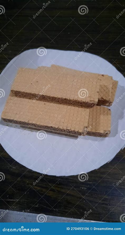 Sweet Chocolate Wafer Crackers Crunchy Stock Photo - Image of cake ...